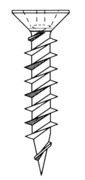 Vis PVC tête fraisée "S"